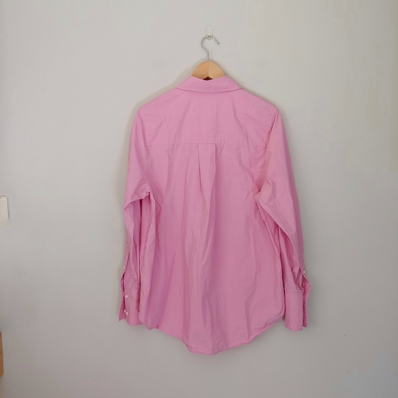 COS Oversized Cotton Poplin Button Down Shirt Pink Size 6 - Picture 6 of 15